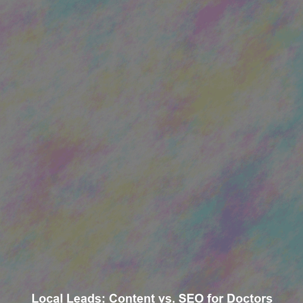 Local Leads: Content vs. SEO for Doctors & Lawyers