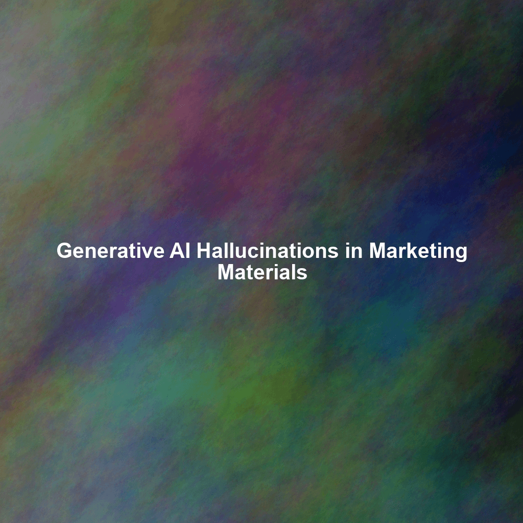 Generative AI Hallucinations in Marketing Materials