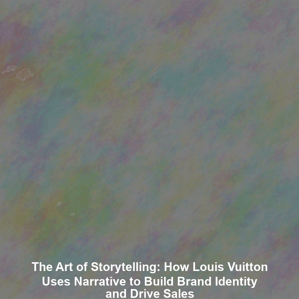 The Art of Storytelling: How Louis Vuitton Uses Narrative to Build Brand Identity and Drive Sales