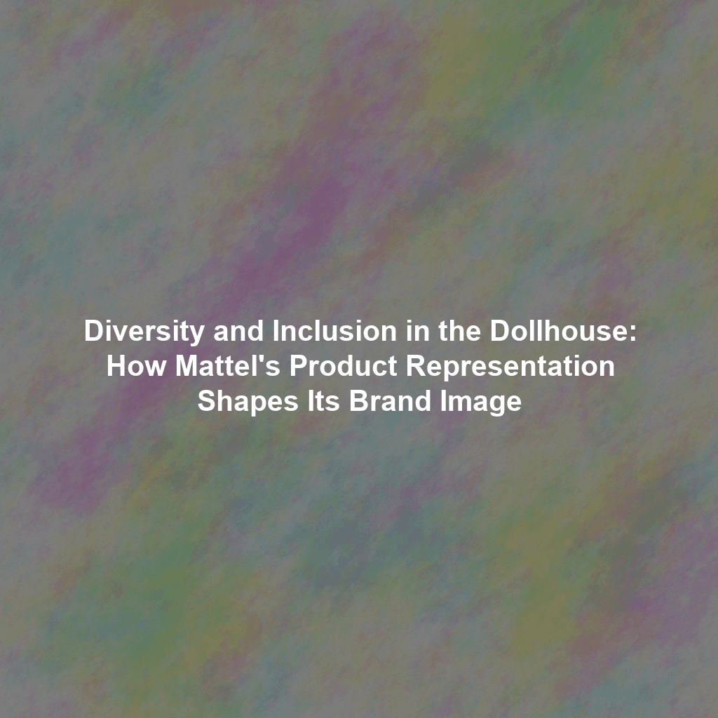 Diversity and Inclusion in the Dollhouse: How Mattel's Product Representation Shapes Its Brand Image