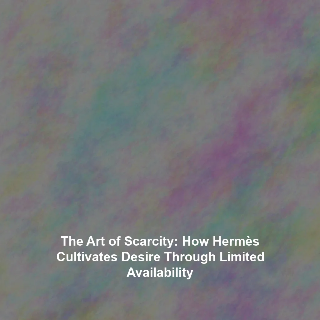 The Art of Scarcity: How Hermès Cultivates Desire Through Limited Availability