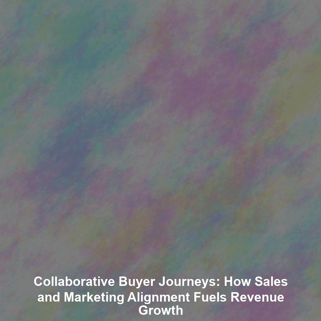 Collaborative Buyer Journeys: How Sales and Marketing Alignment Fuels Revenue Growth